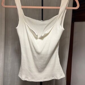 Reformation Ivory Knit Camisole